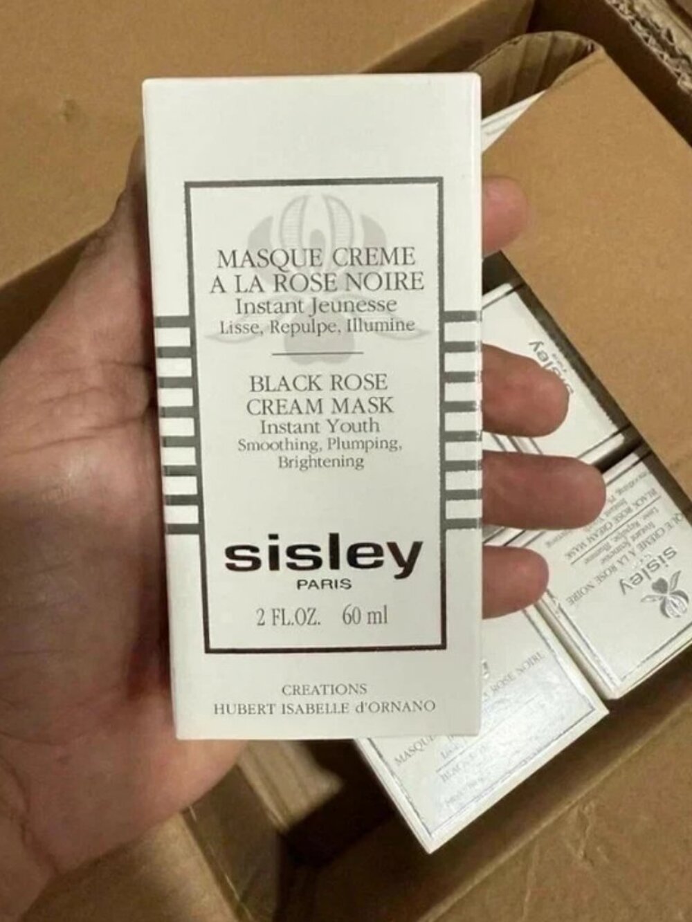 Sisley Paris Black Rose Cream Mask 2 oz 60ml Instant Youth Sealed New